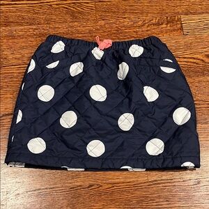 Gymboree Blue Quilted Skirt with White Dots